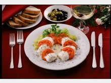 Tomato with Mozzarella Cheese