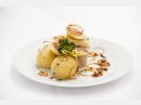Canederli di patate ripieni di carne affumicata